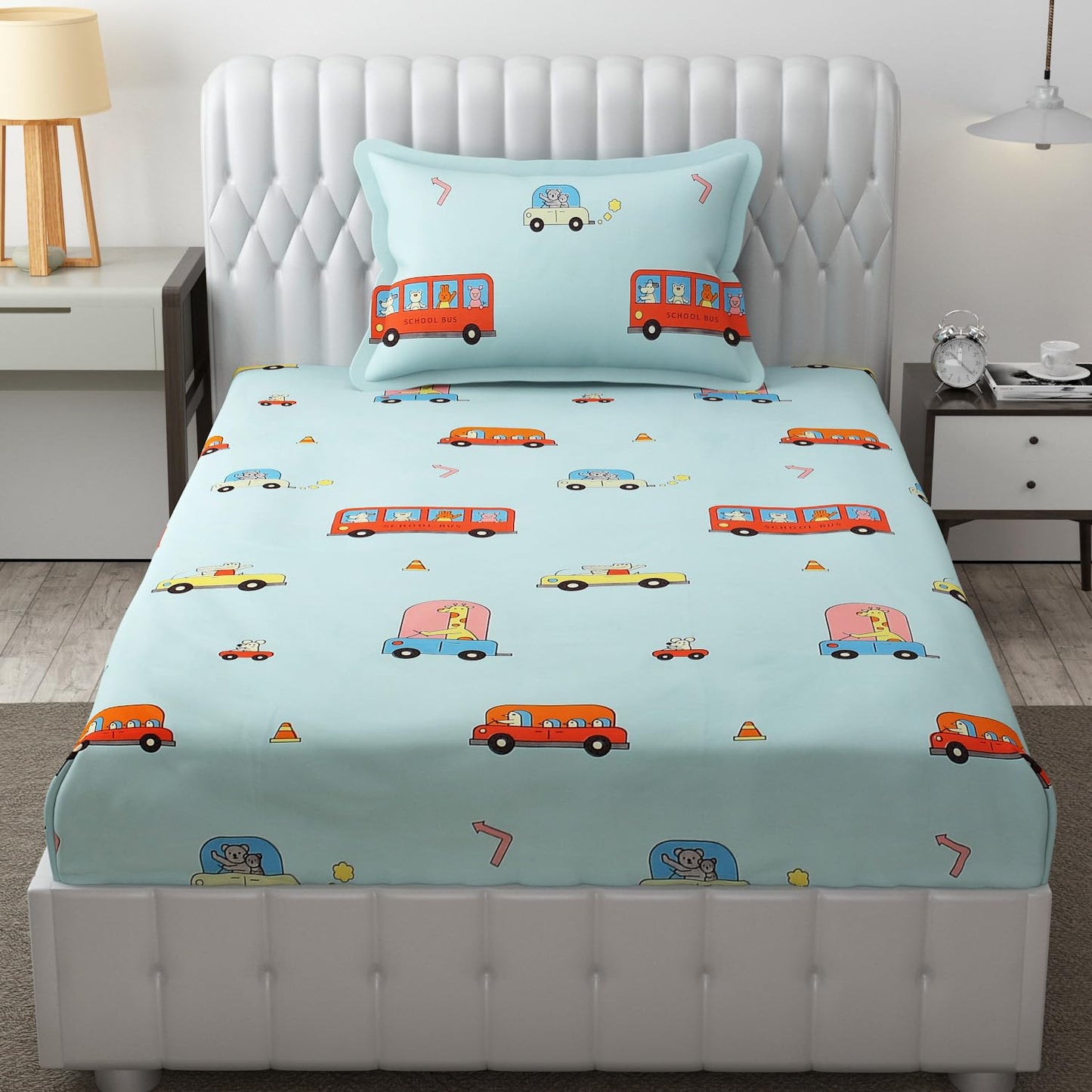 Animals Commute Too Bedsheet PolyCotton/Cotton Blend
