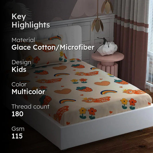 Bohotastic Bedsheet - Peach Glace Cotton/Microfiber