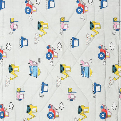 Trucker's Tuck-In Kids Comforter - 150 GSM Glace Cotton/Microfiber