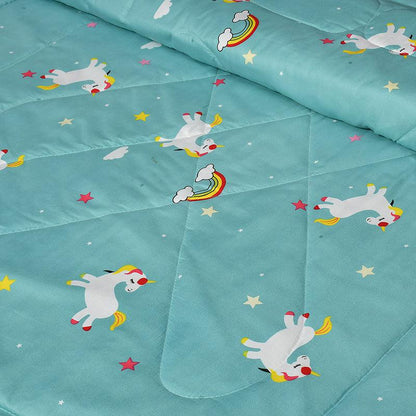 Unicorn Prism Kids Comforter - 150 GSM Glace Cotton/Microfiber