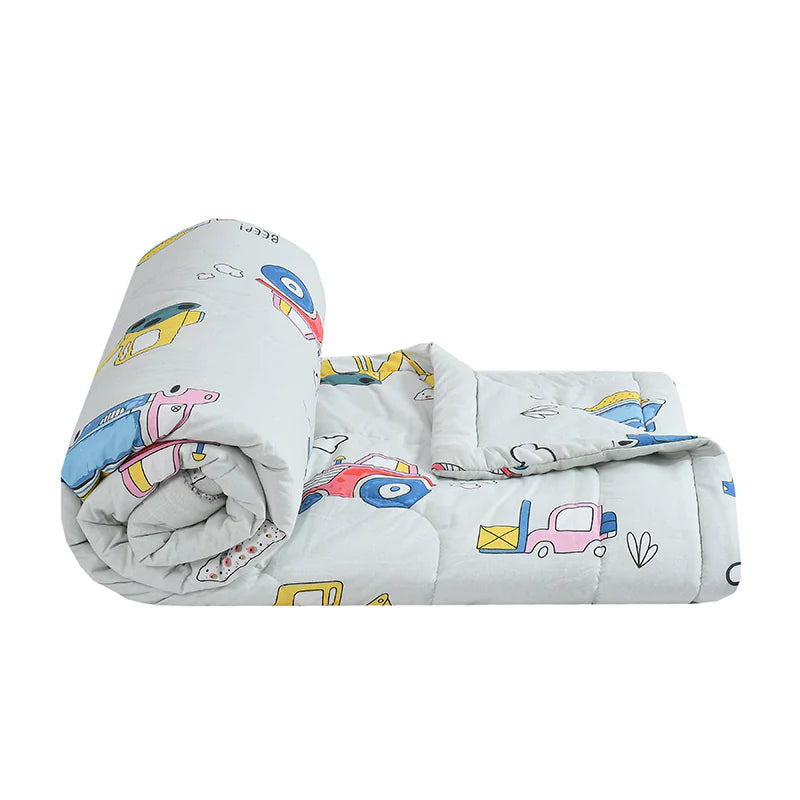 Trucker's Tuck-In Kids Comforter - 150 GSM Glace Cotton/Microfiber