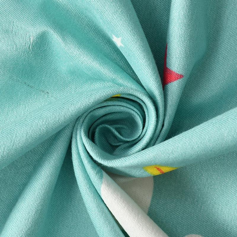 Sky Bow Kids Bedsheet - Aqua Glace Cotton/Microfiber