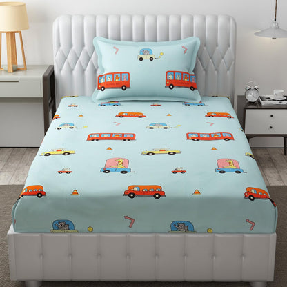 Animals Commute Too Bedsheet PolyCotton/Cotton Blend