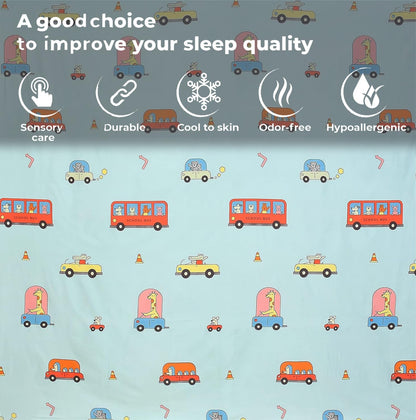 Animals Commute Too Bedsheet PolyCotton/Cotton Blend