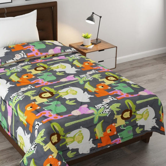 Wild Whimsy Kids Comforter - 150 GSM Glace Cotton/Microfiber