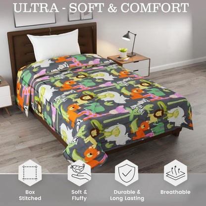 Wild Whimsy Kids Comforter - 150 GSM Glace Cotton/Microfiber