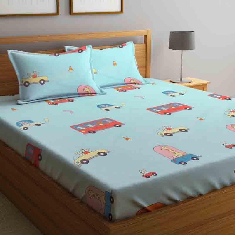 Animals Commute Too Bedsheet PolyCotton/Cotton Blend