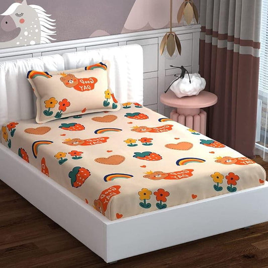 Bohotastic Bedsheet - Peach Glace Cotton/Microfiber